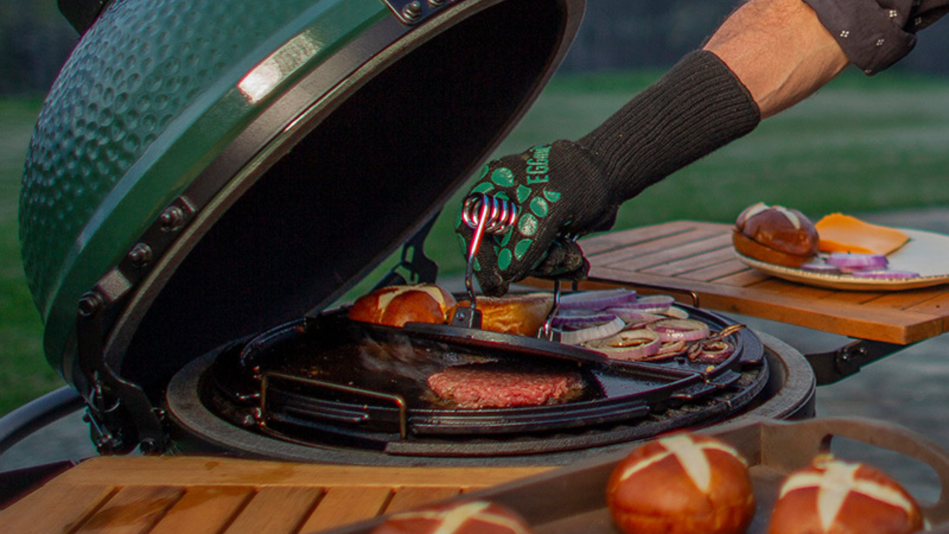 BIG GREEN EGG - HERRAMIENTAS PARA COCINAR