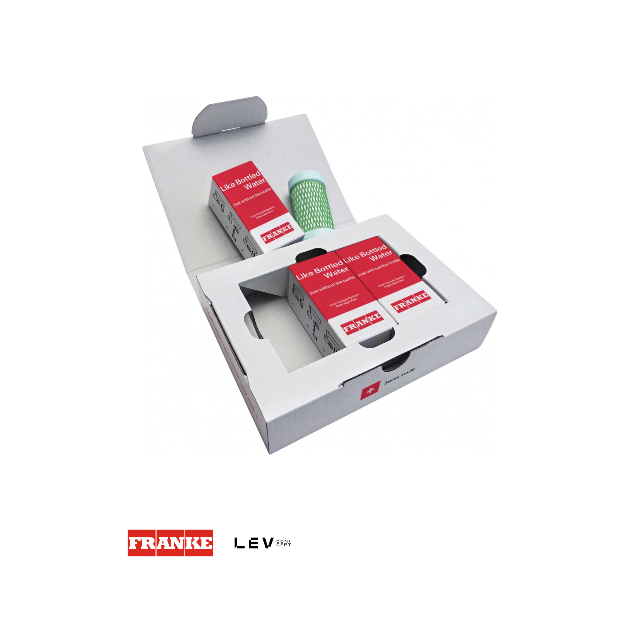Kit de 3 filtros de agua Franke Clear Water — Alto flujo