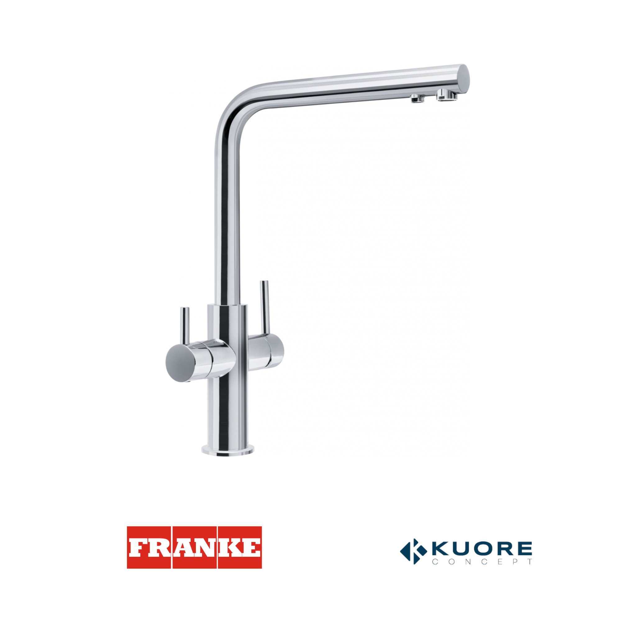 FRANKE- Grifo mezclador acero 3 vías - NEPTUNE CLEAR - 1150370689