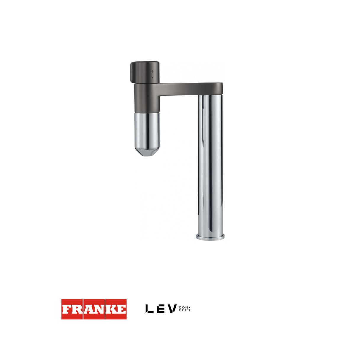 Grifo con filtración de agua Franke Mythos Vital — Cromo y gun metal