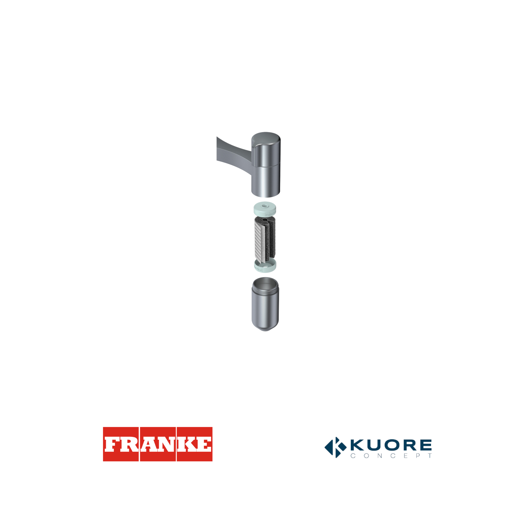 FRANKE - Vital agua filtrado - CROMO / GUN METAL - 1200621228