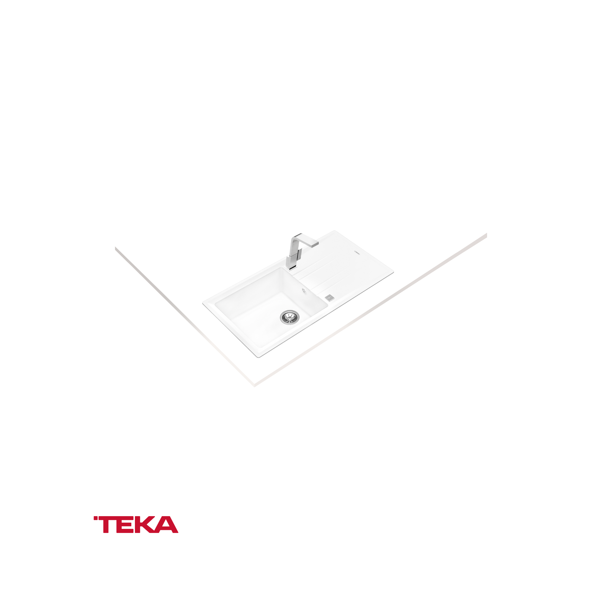TEKA - Poceta sintética negro mate; STONE 60-TG 1C 1E -115330012