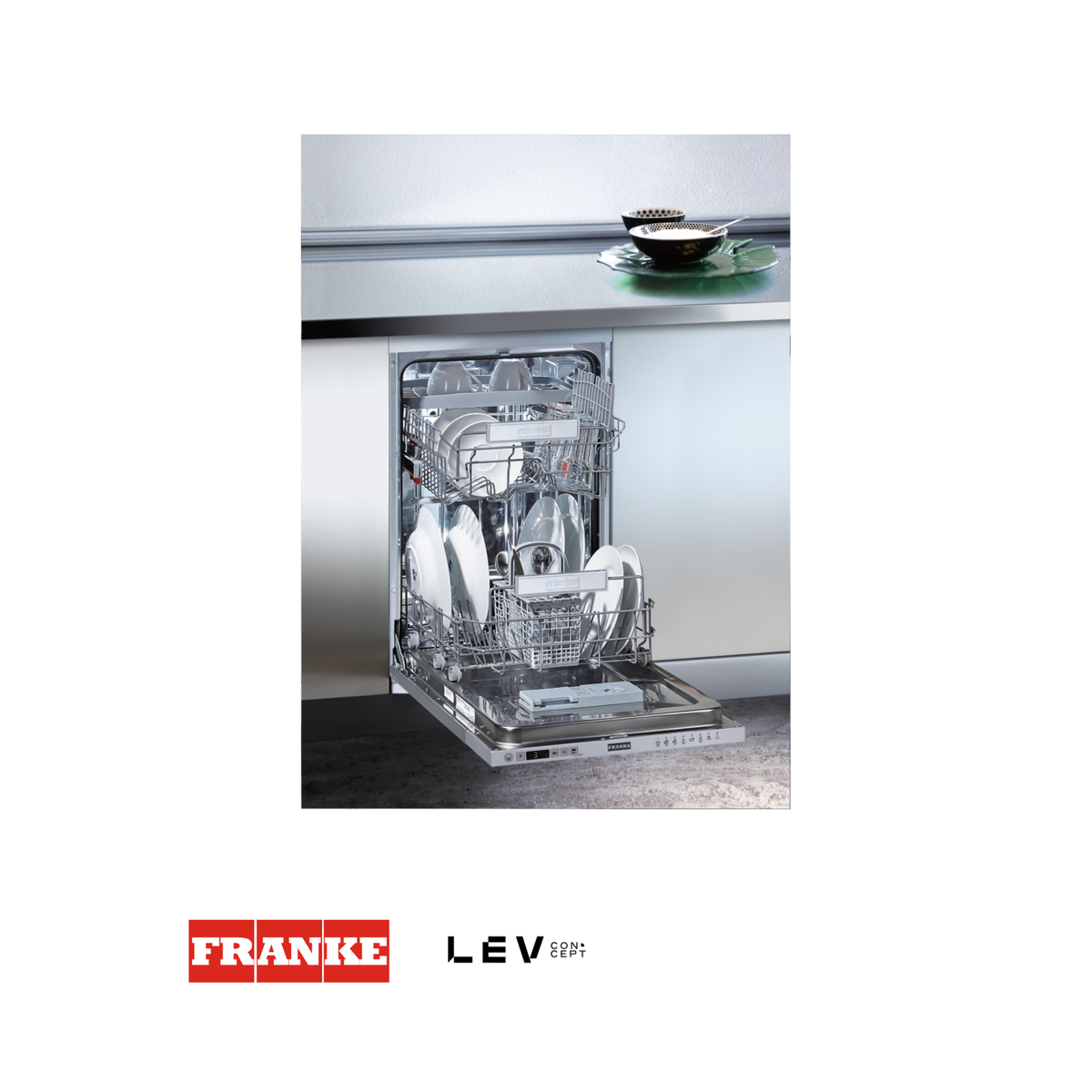 Lavavajillas panelable Franke Smart FDW 4510 45cm — 10 puestos con inverter