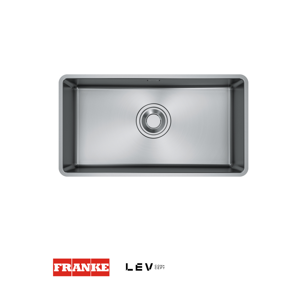 Lavaplatos bajo encimera Franke Maris Quiet MQX 110-82 — Acero cepillado