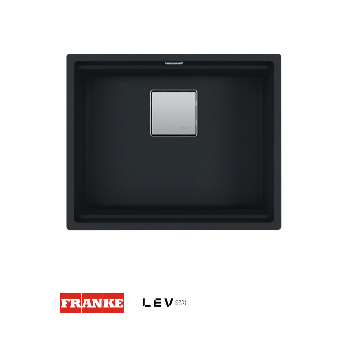 Lavaplatos submontado Franke Maris Kubus 2 KNG 110-52 — Negro mate