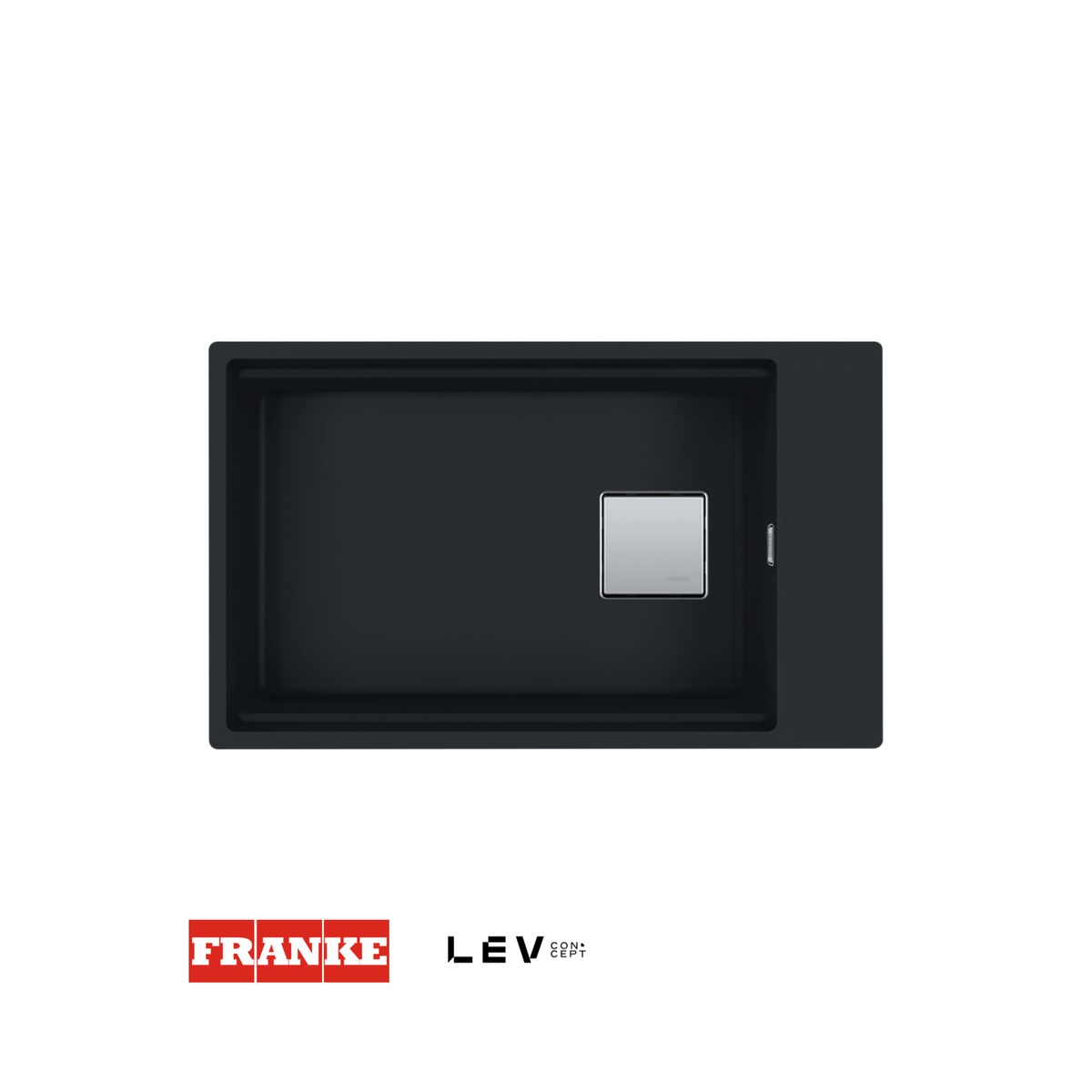 Lavaplatos submontado Franke Maris Kubus 2 KNG 110-62 — Negro mate