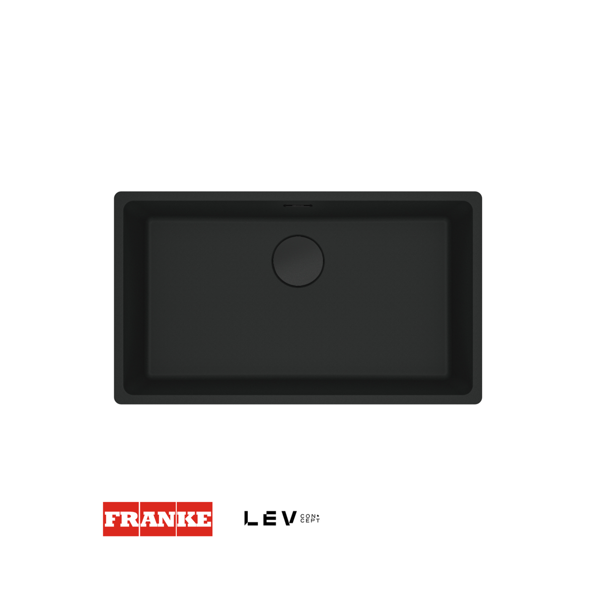 Lavaplatos submontado Franke Maris MRG 110-72 — Negro mate