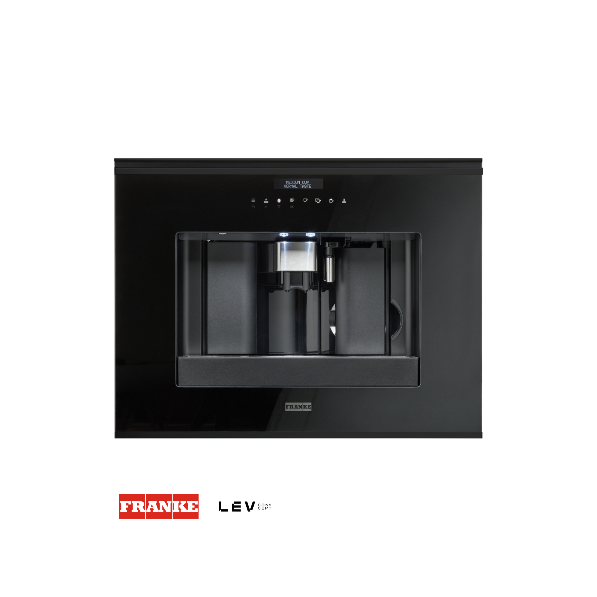 Máquina de café empotrable Franke Mythos — Negro mate