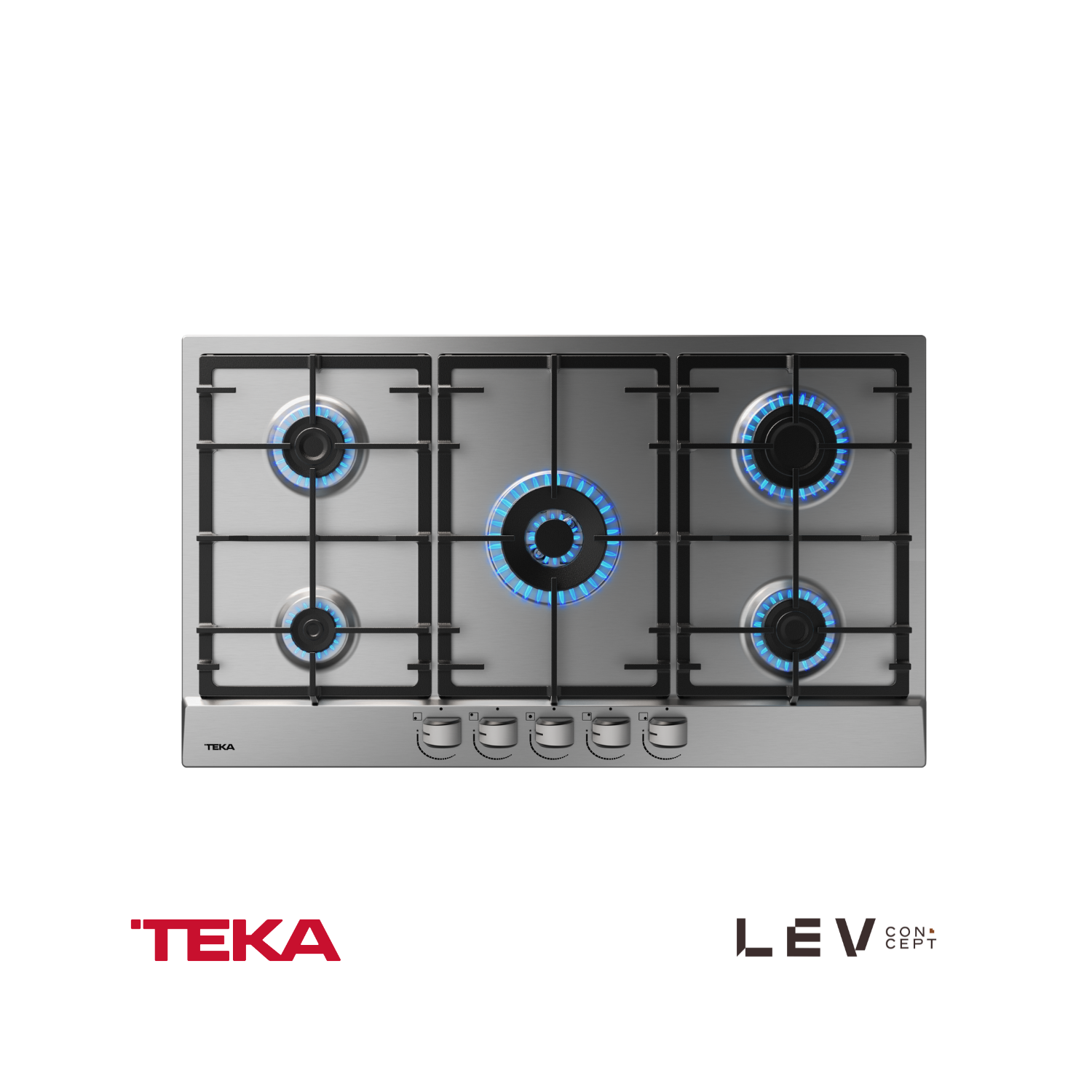TEKA - Encimera de gas con 4 zonas de cocción y encendido automático  GSC 95330 SB - 112610068