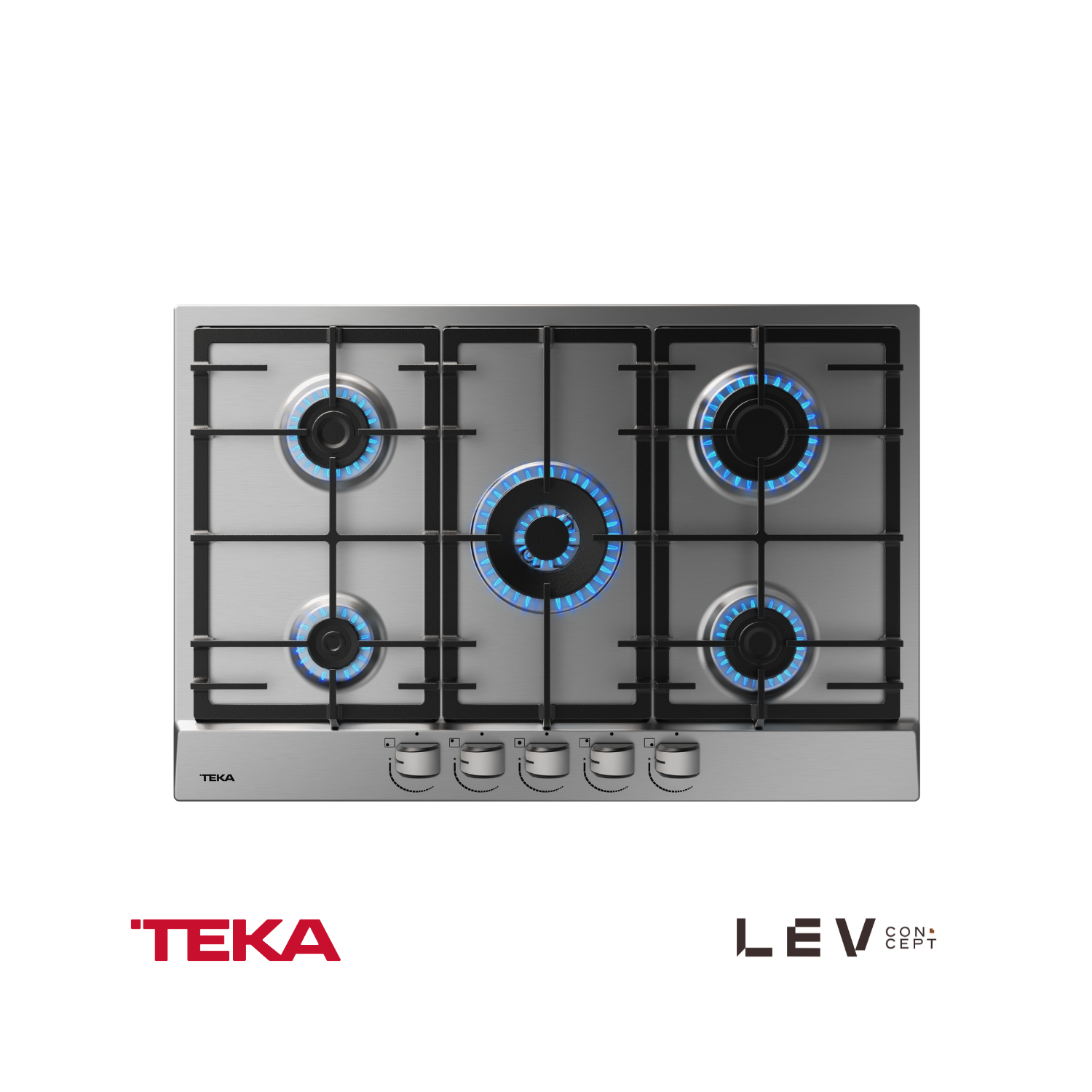 TEKA - Encimera de gas con 5 zonas de cocción y encendido automático GSC 75330 SB - 112610069