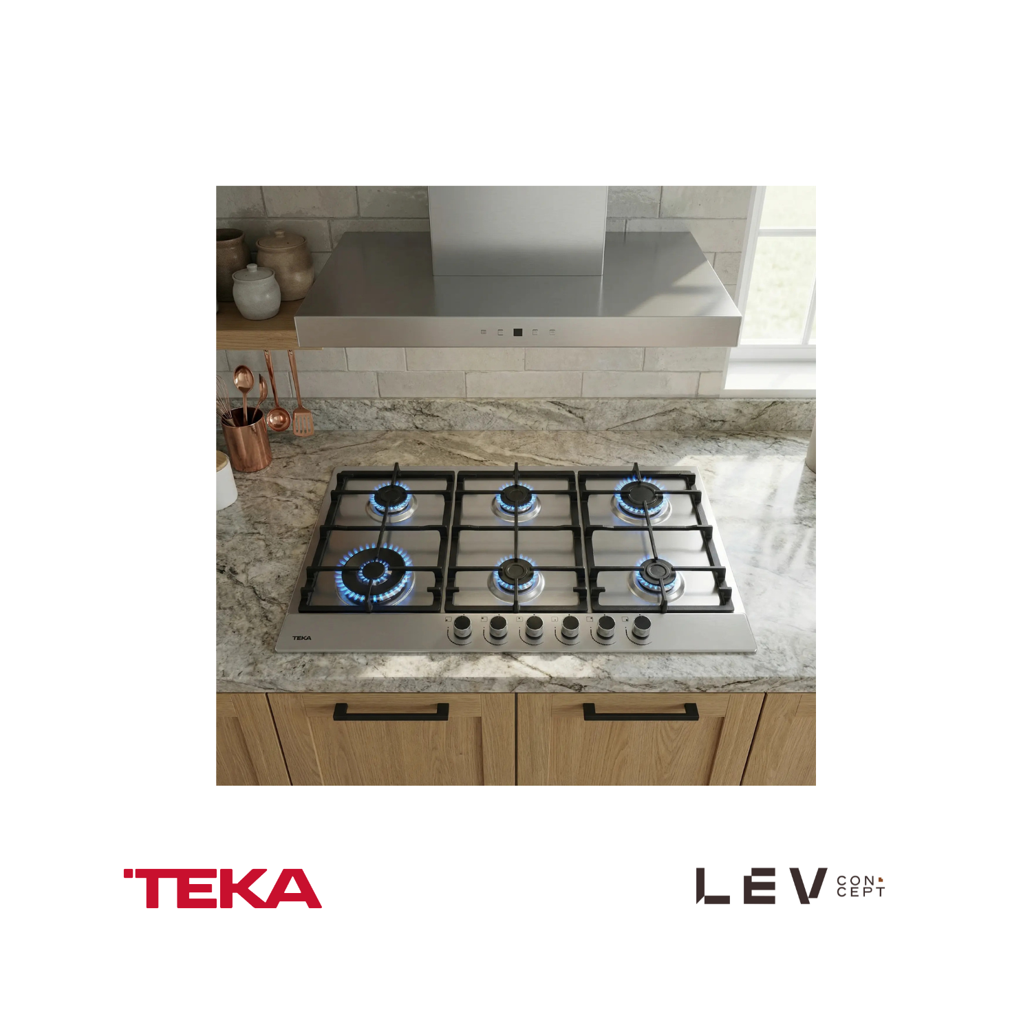 TEKA - Estufa de gas 6 quedamores GSC 96320 - 112610067