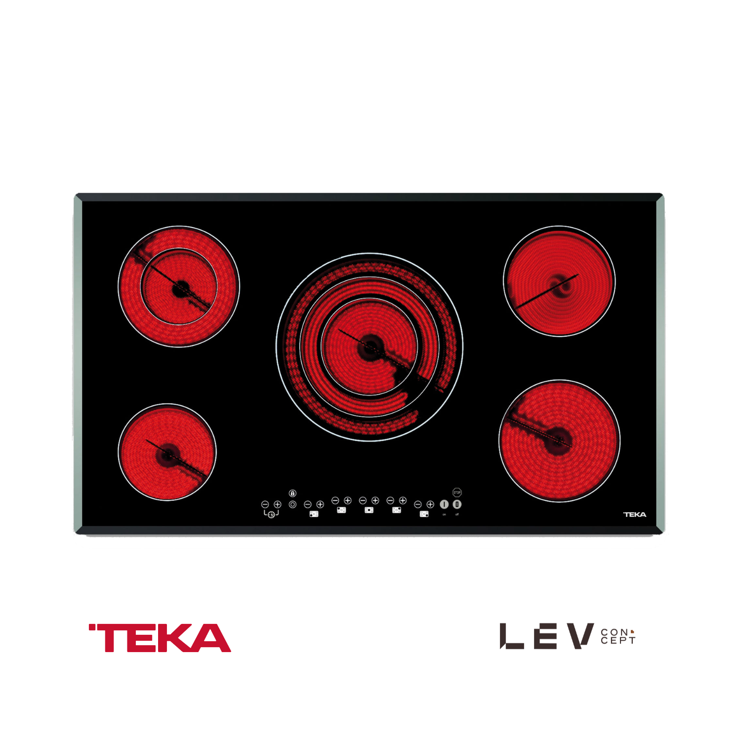 TEKA - Cubierta Elec radiante 5 Zonas 90cm TR 951 - 10210002