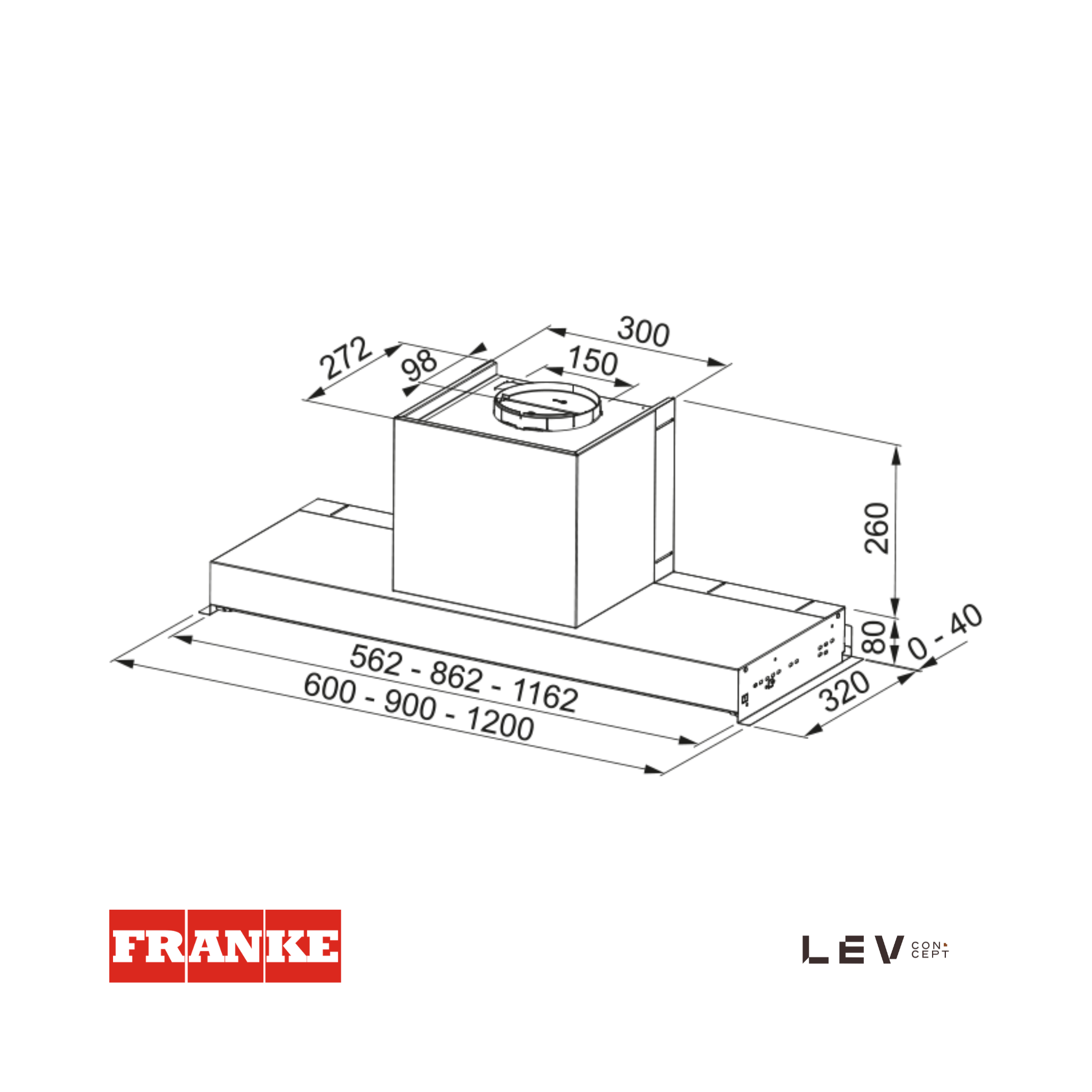 FRANKE- Extractor de mueble de 90cm - FST PLUS 908 X - 3050572834