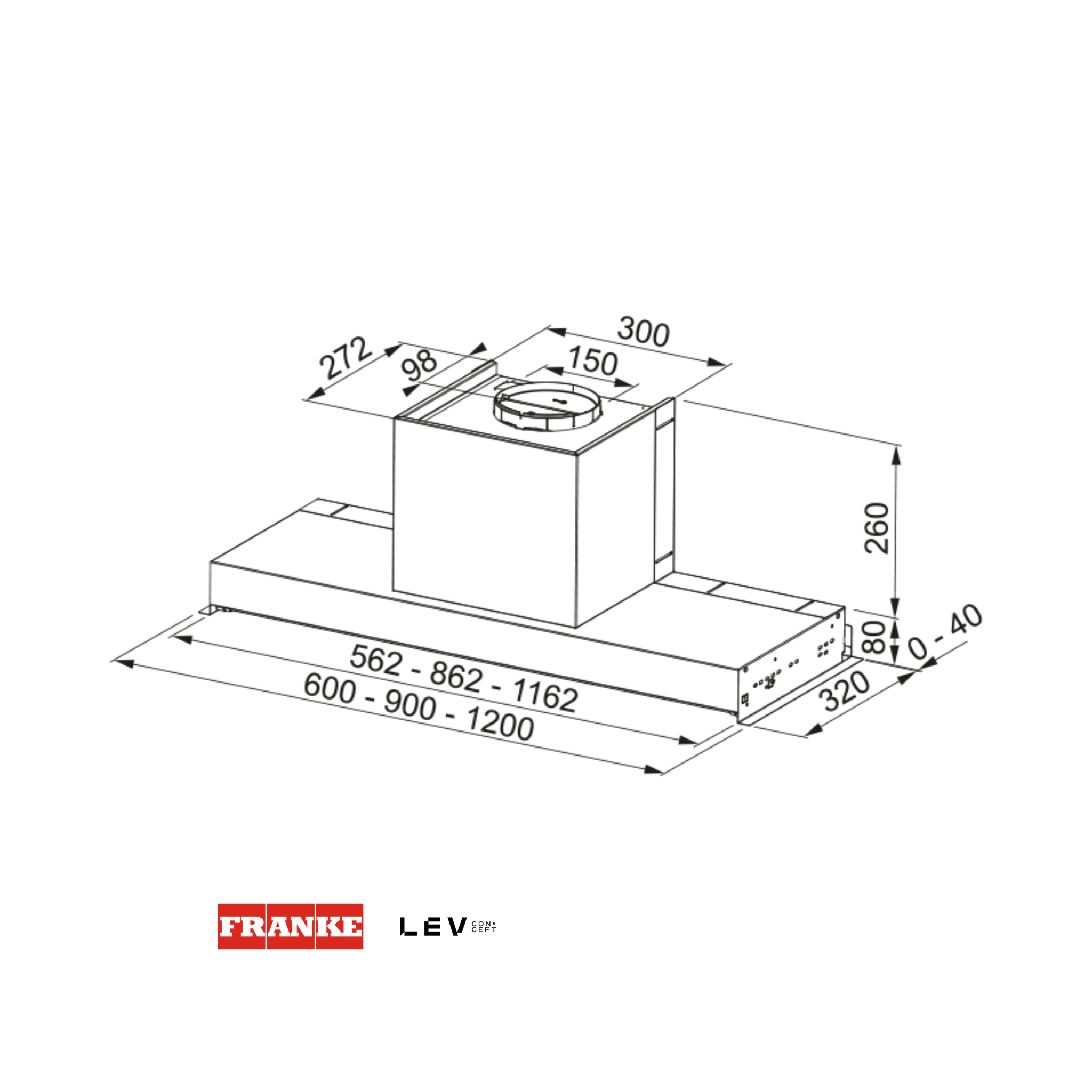 Campana de mueble Franke FST Plus 908 — Acero inoxidable 90cm