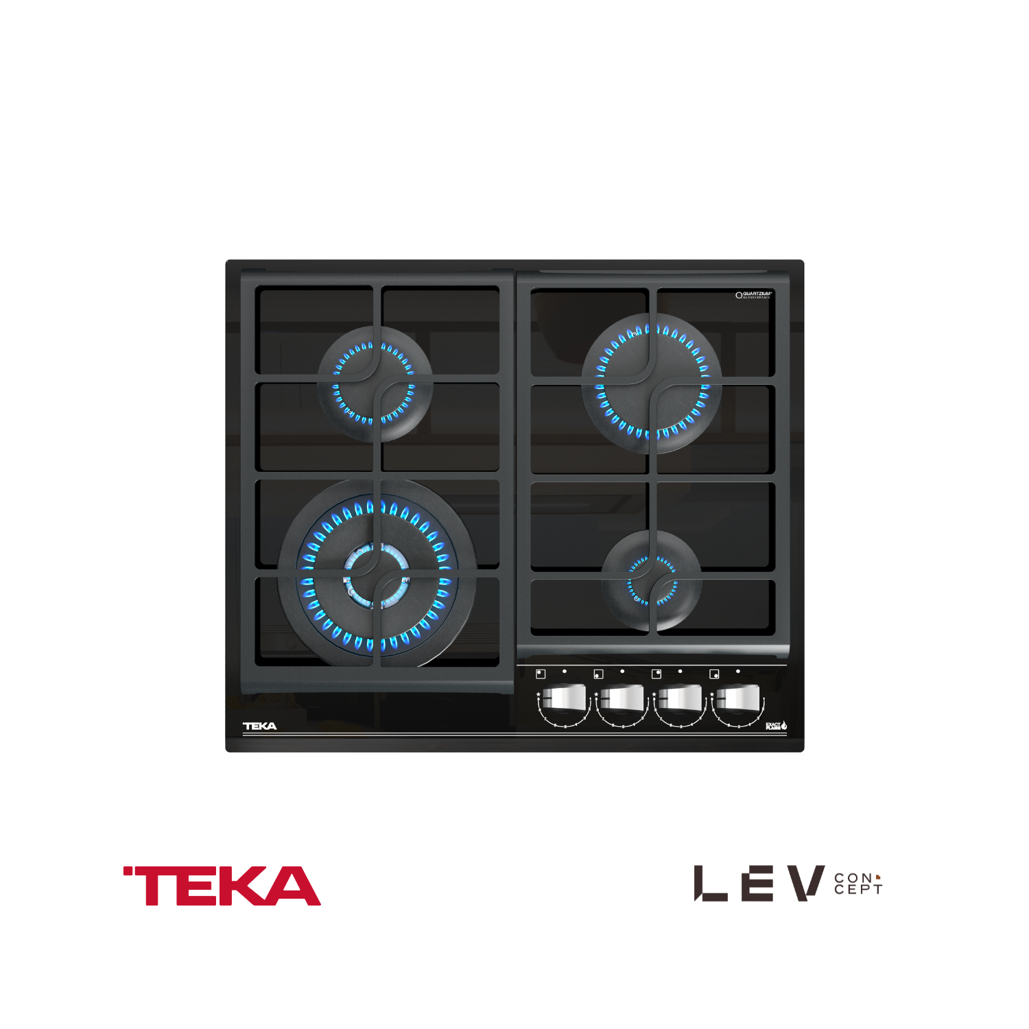 TEKA - Placa cristal gas negro 60 CM; GZC 64320 XBB - 112570041