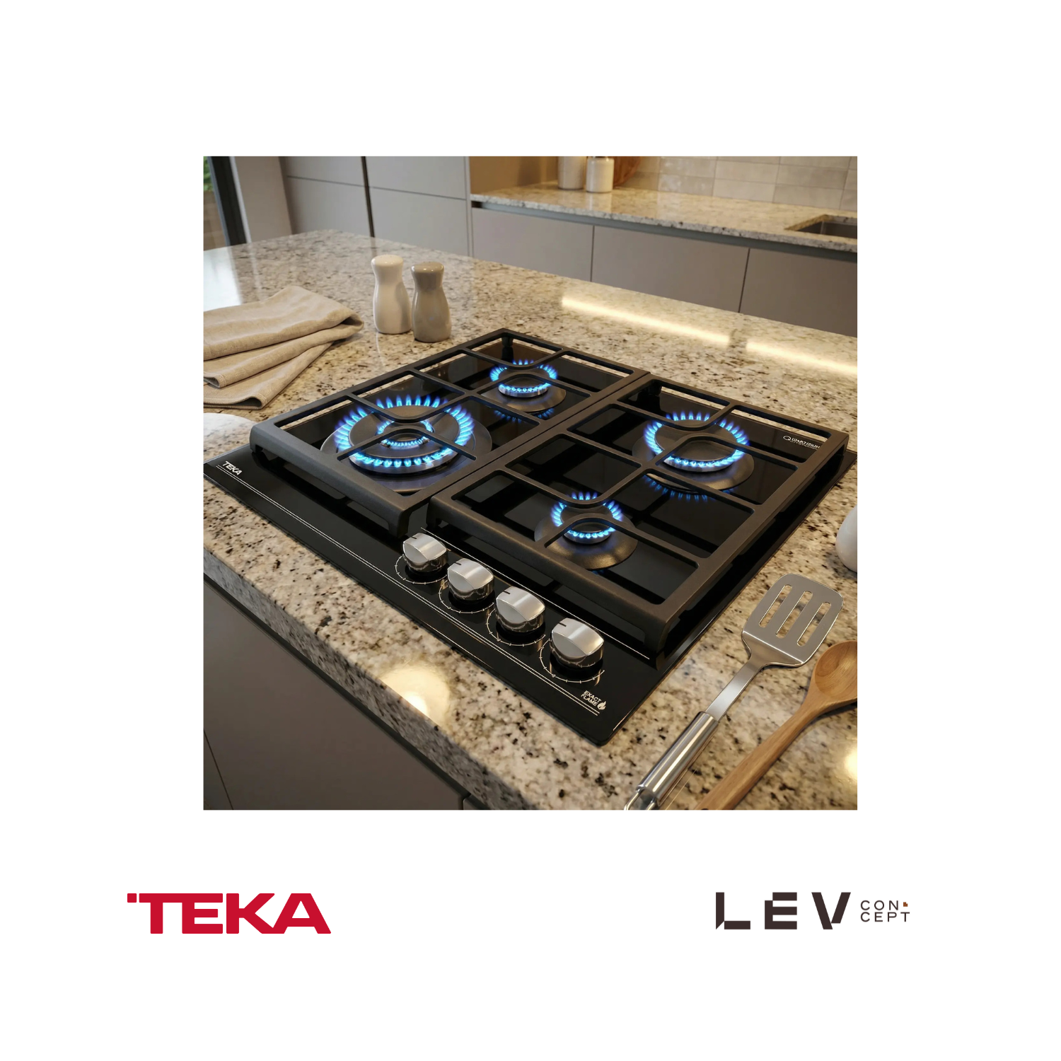 TEKA - Placa cristal gas negro 60 CM; GZC 64320 XBB - 112570041
