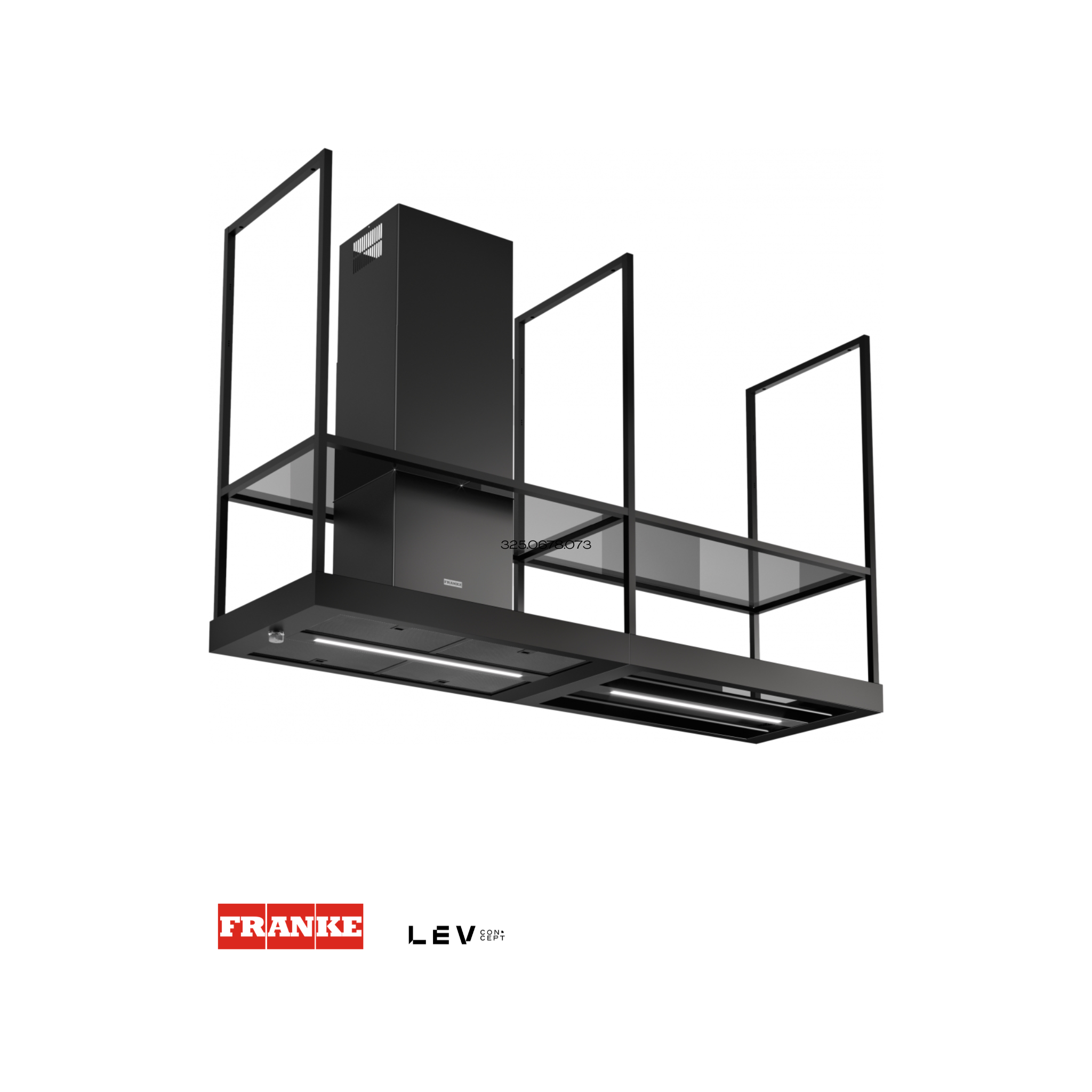 Campana extractora Franke T Shelf 90cm — con estantes integrados