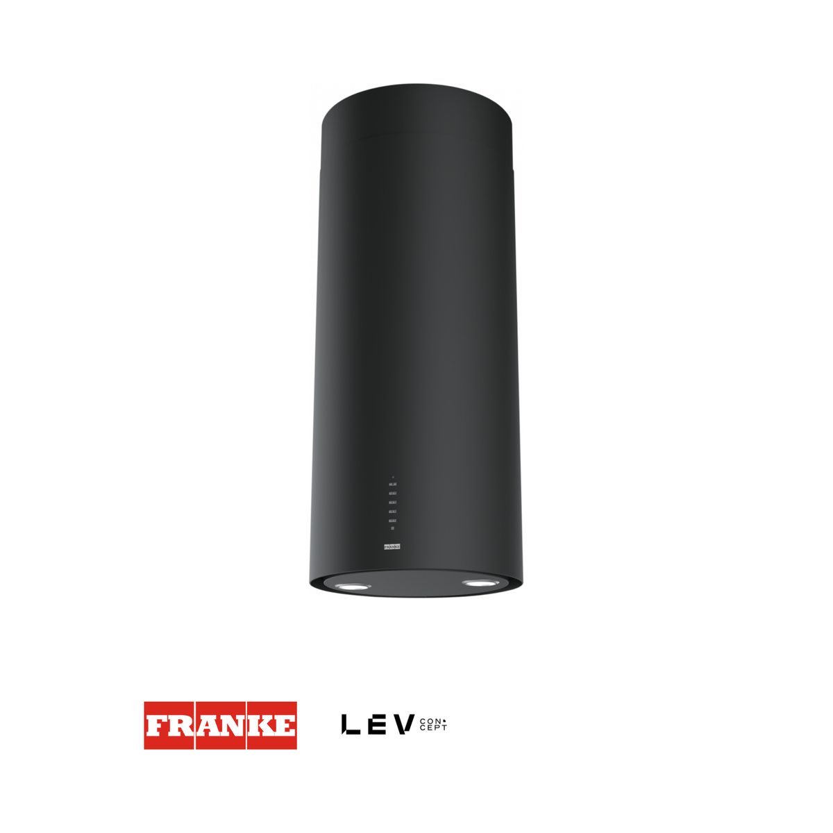 Campana de isla circular Franke Maris FTU 3707 Plus — Negro con LED