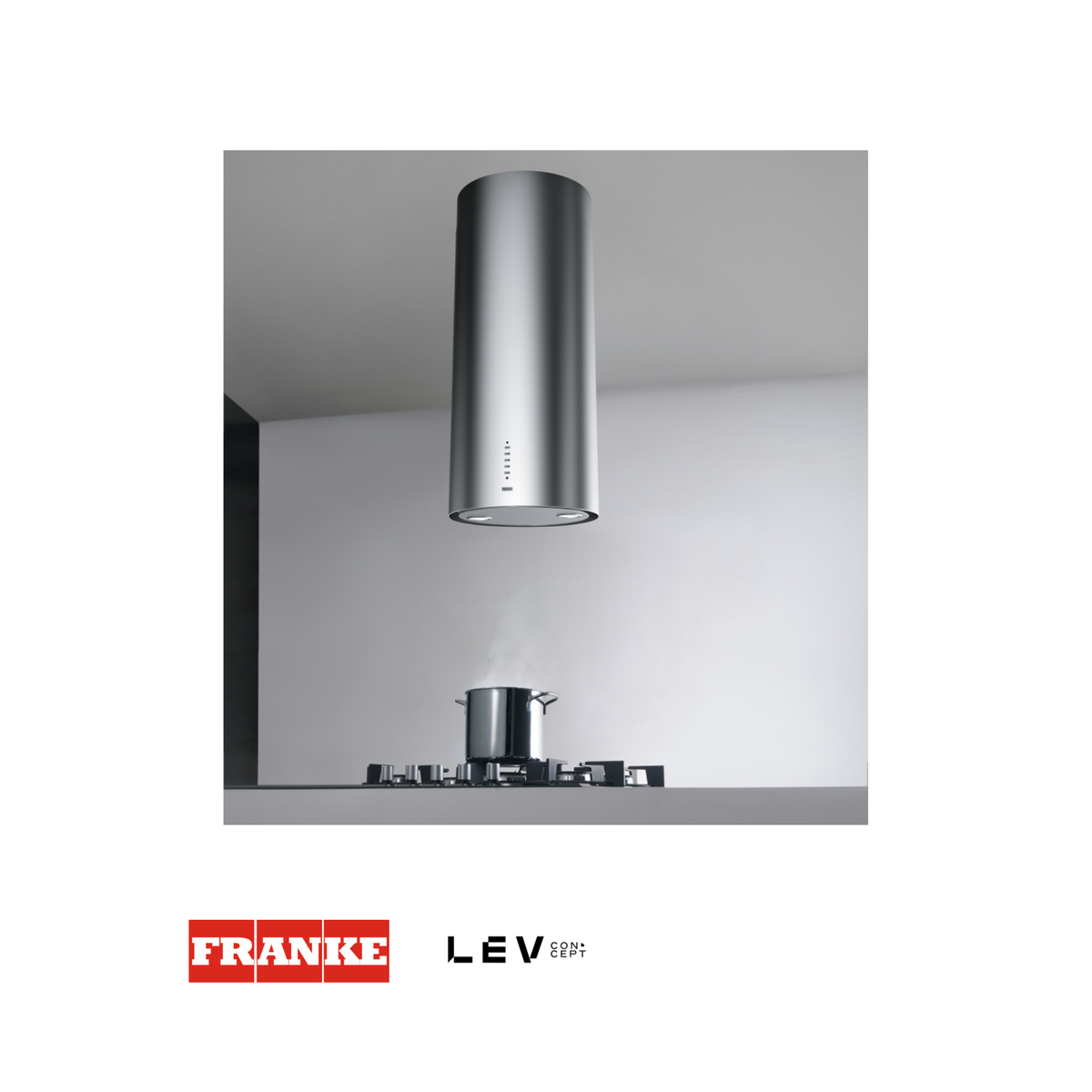 Campana de isla circular Franke Maris FTU 3707 Plus — Acero inoxidable con LED
