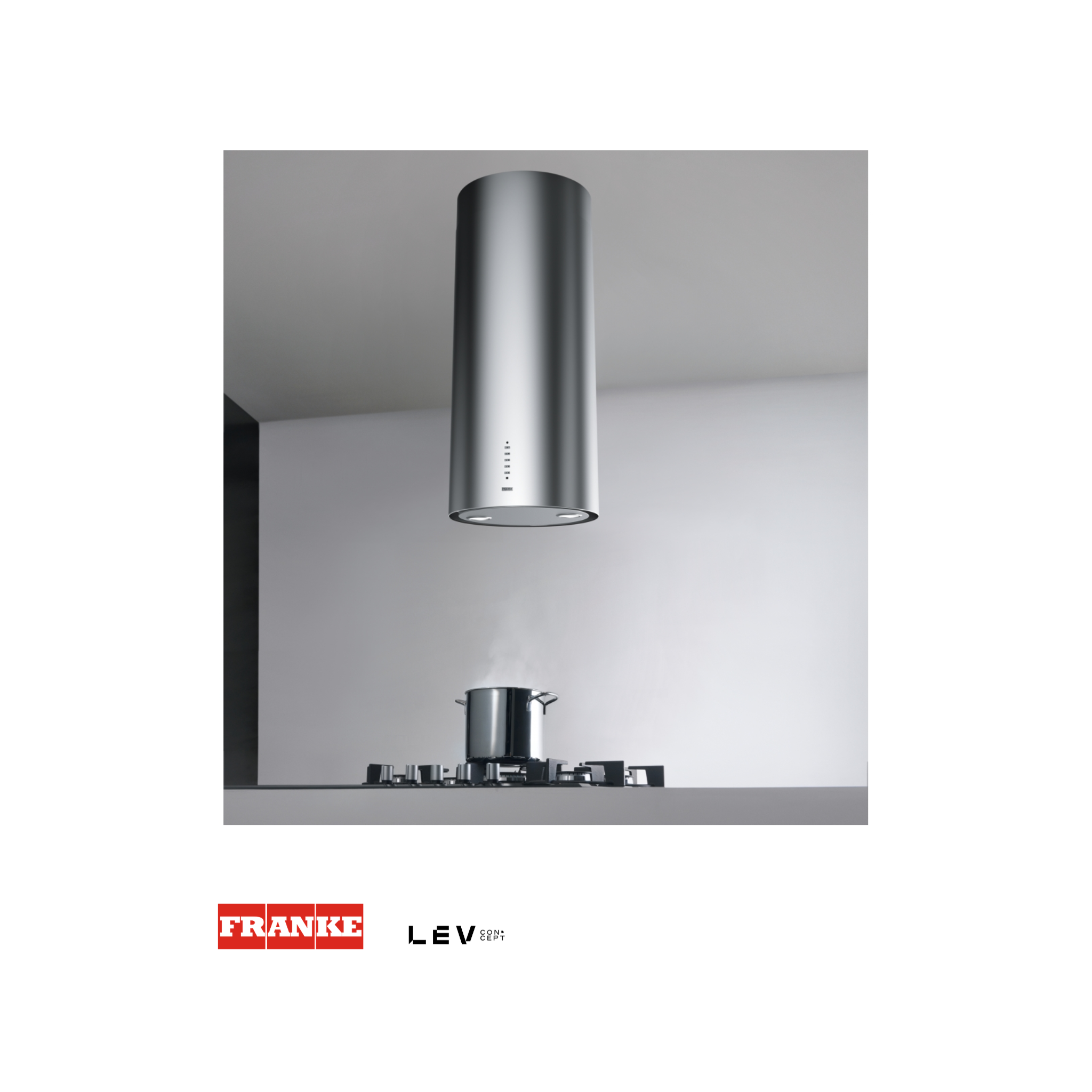 Campana de isla circular Franke FTU 3707 Plus — Acero inoxidable