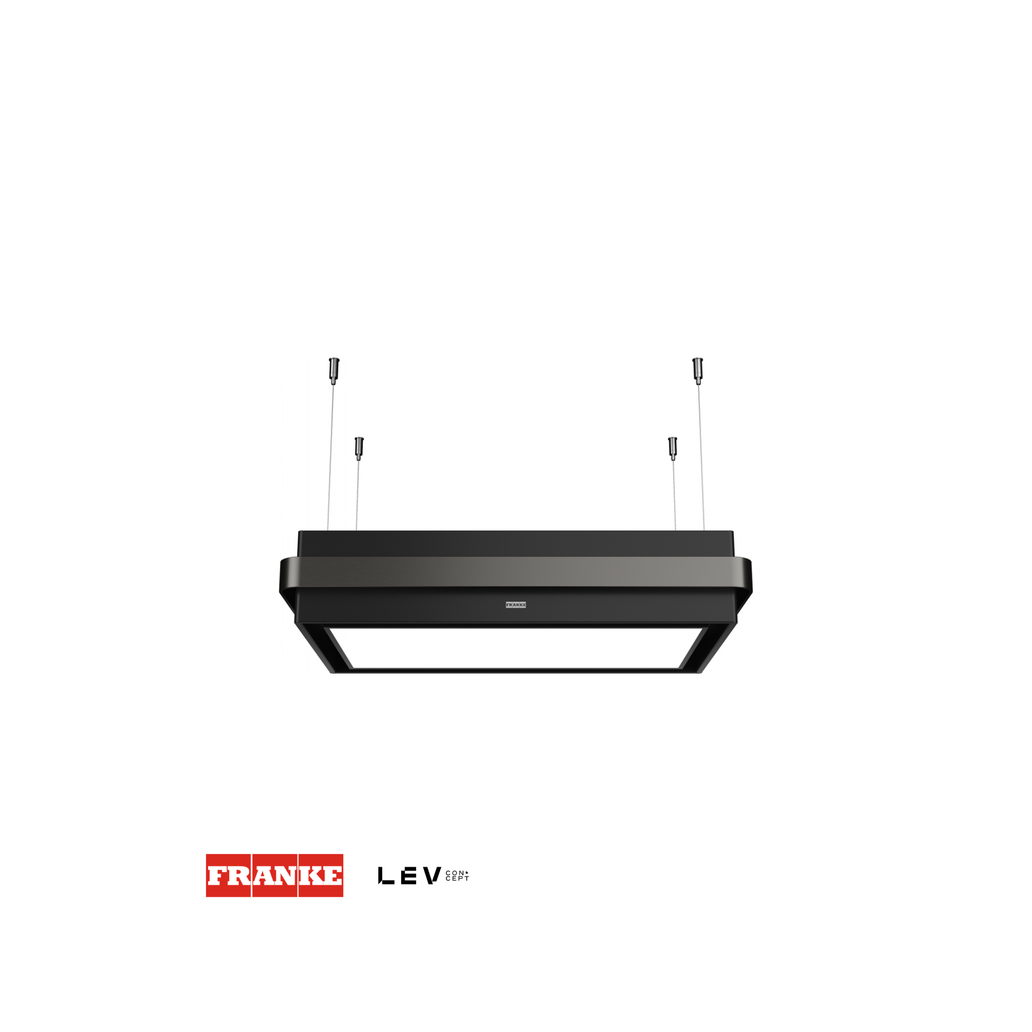 Campana de isla Franke Mythos FMYS F80 — Negro y antracita 80cm