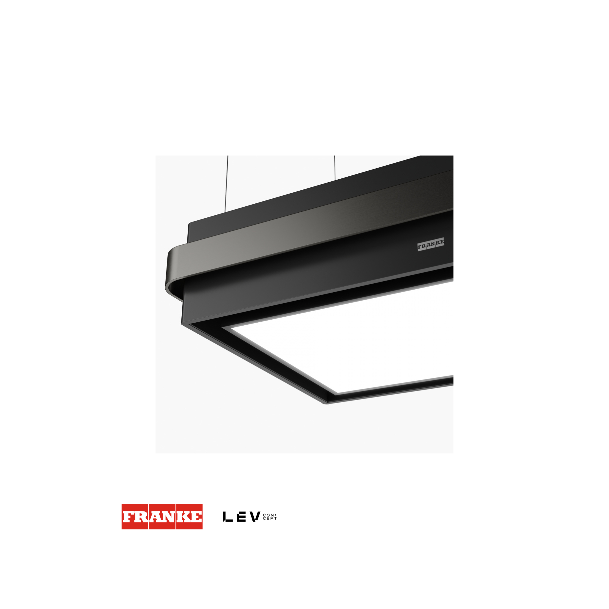 Campana de isla Franke Mythos FMYS F80 — Negro y antracita 80cm