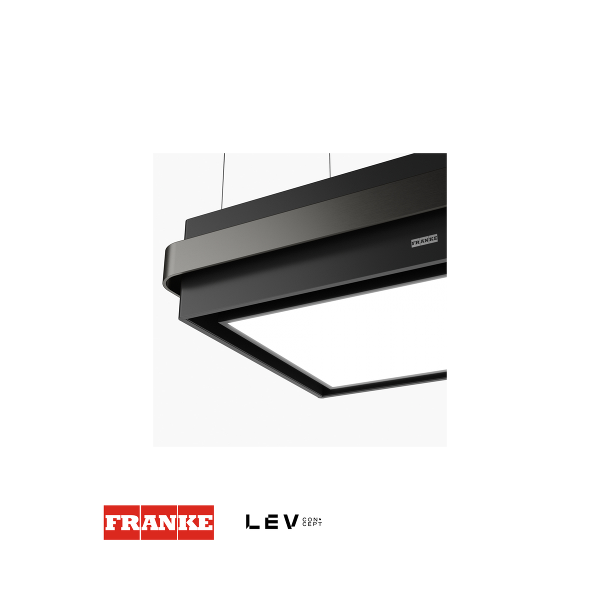 Campana de isla Franke Mythos FMYS 80cm — Negro y antracita K-Link