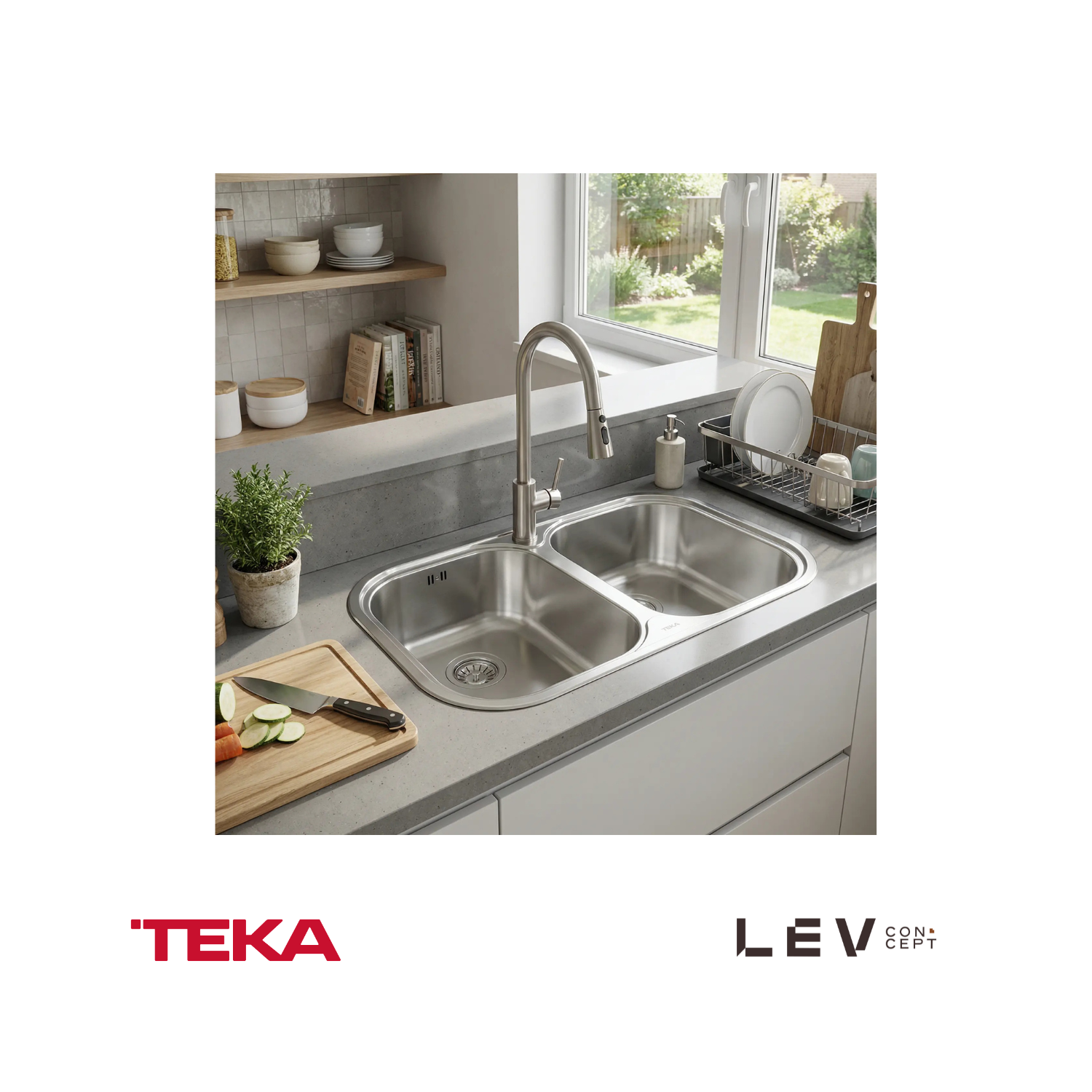 TEKA - Fregadero de sobre poner; STYLO 2C GT- 11107029