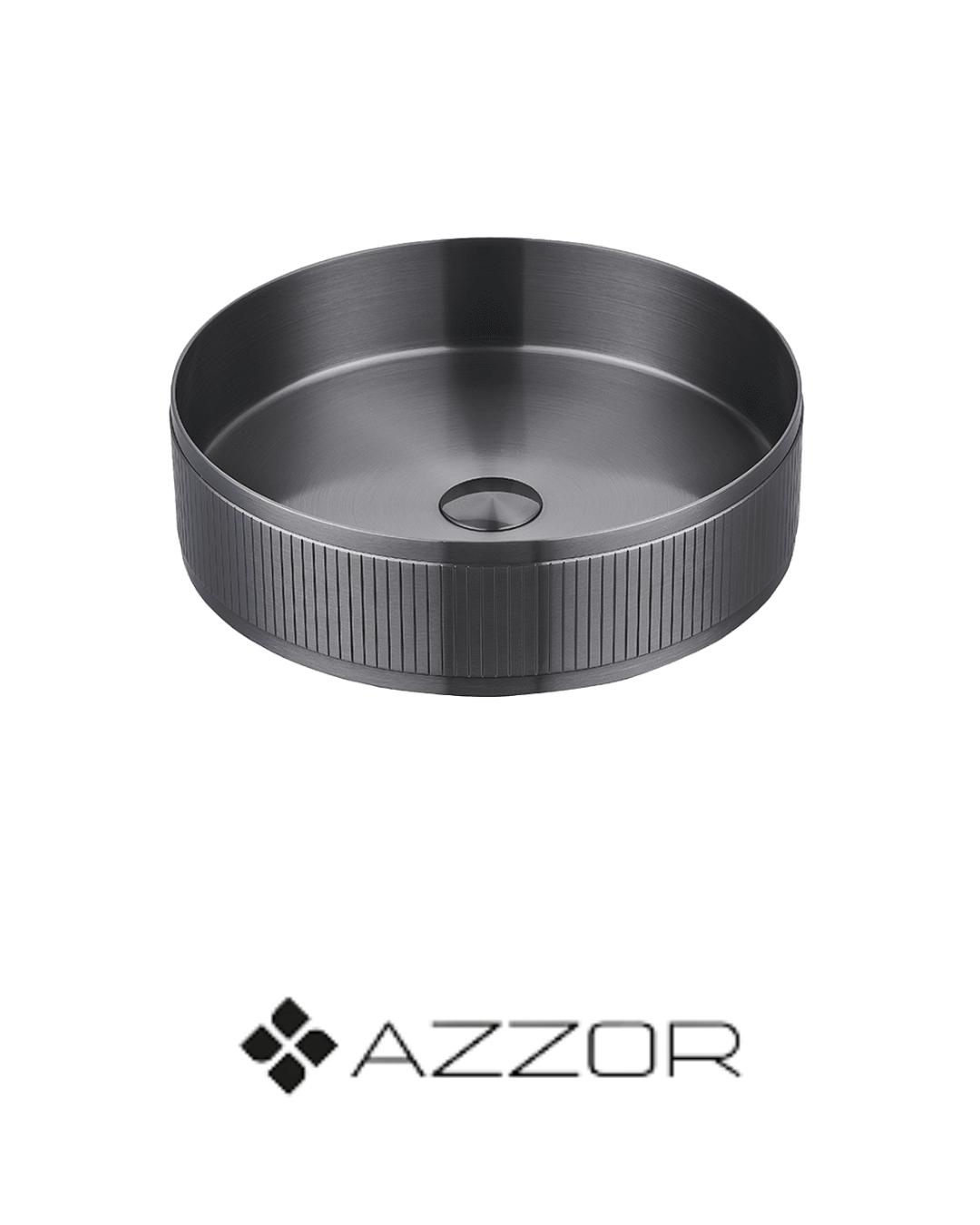 AZZOR - Lavamanos Azzor en acero inoxidable Lines Gunmetal - AZZ-AZBC6810GM