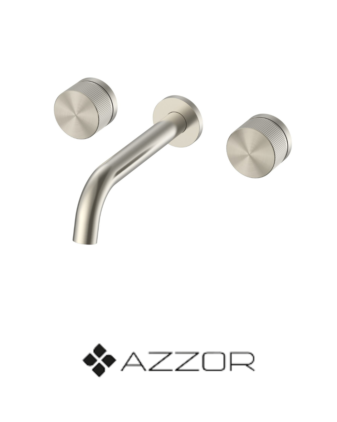 AZZOR - Grifería 8 Pulgadas De Pared Azzor Lines Satin Nickel - AZZ - B101206021 -BN
