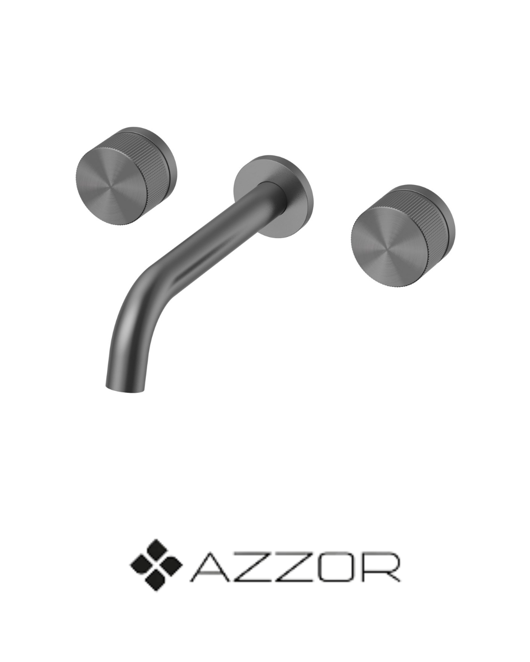 AZZOR - Grifería 8 Pulgadas de Pared Azzor Lines Gunmental - AZZ - B101206451 - GM