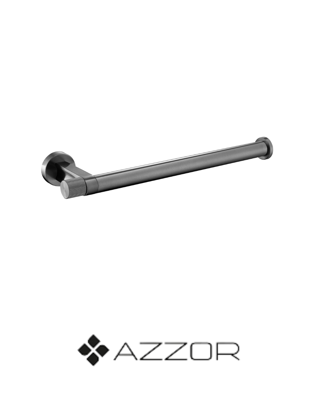 AZZOR - Toallero De Argolla Azzor Lines Gunmetal - AZZ-Q3905-GM