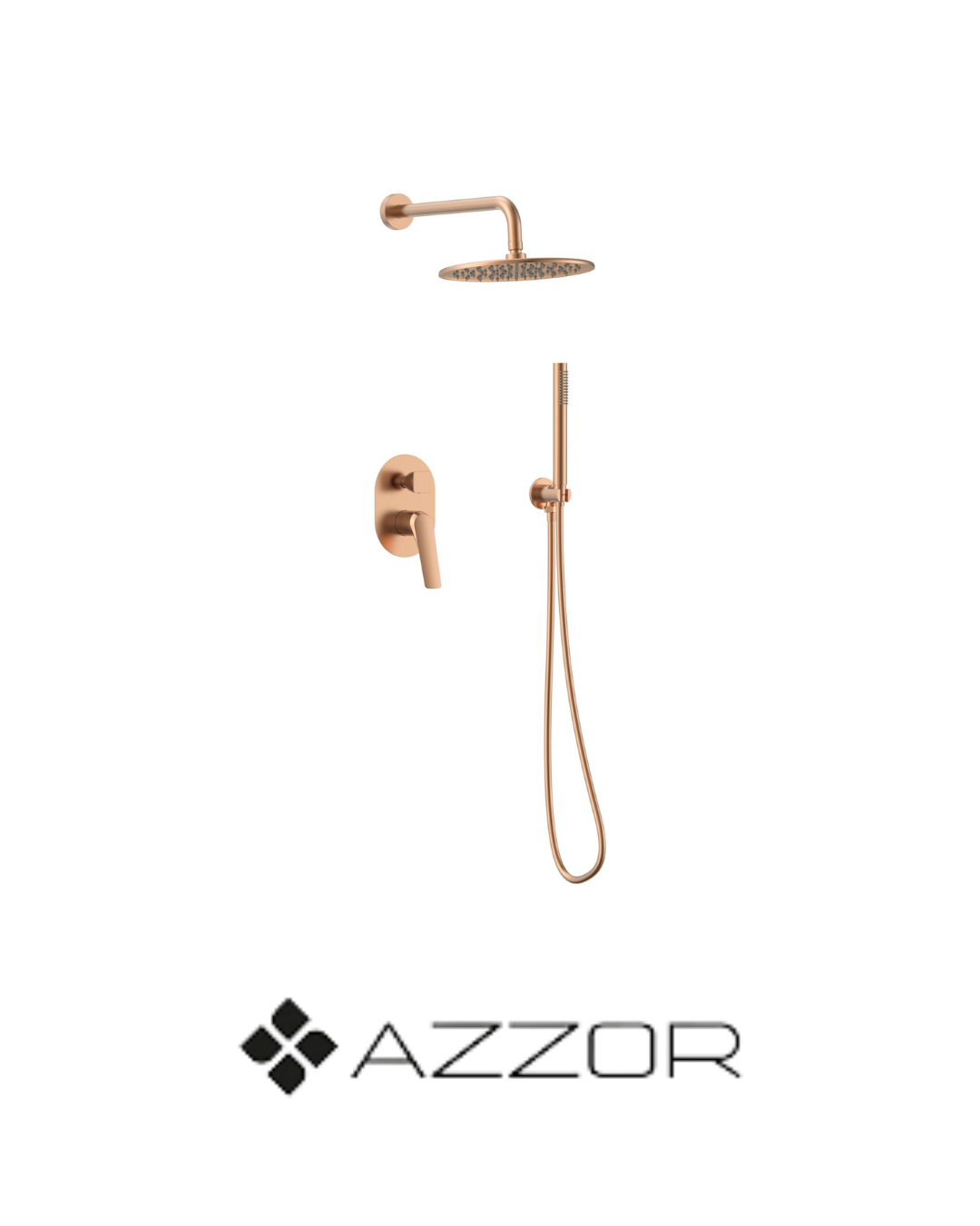 AZZOR - Juego De Ducha Con Teleducha Azzor Vita Oro Rosa Mate - AZZ - SO050H22361BRG