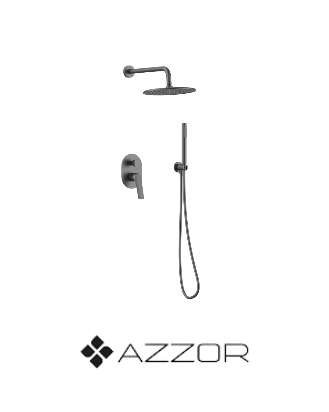 AZZOR - Juego De Ducha Con Teleducha Azzor Vita Gunmental - AZZ - SO050H22451GM