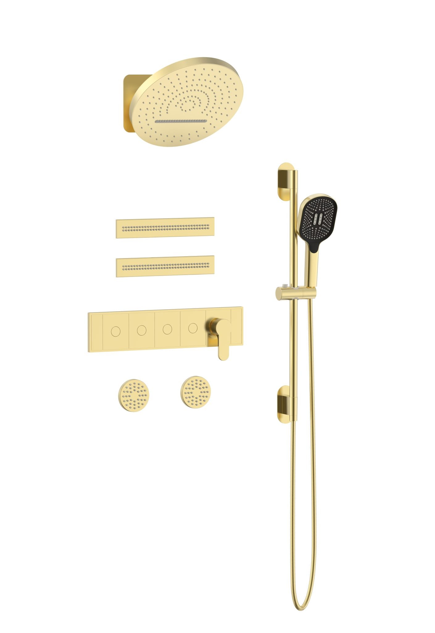 AZZOR - Juego De Ducha Spa Azzor Lines Oro Mate - AZZ -SO902A24431-1-BG