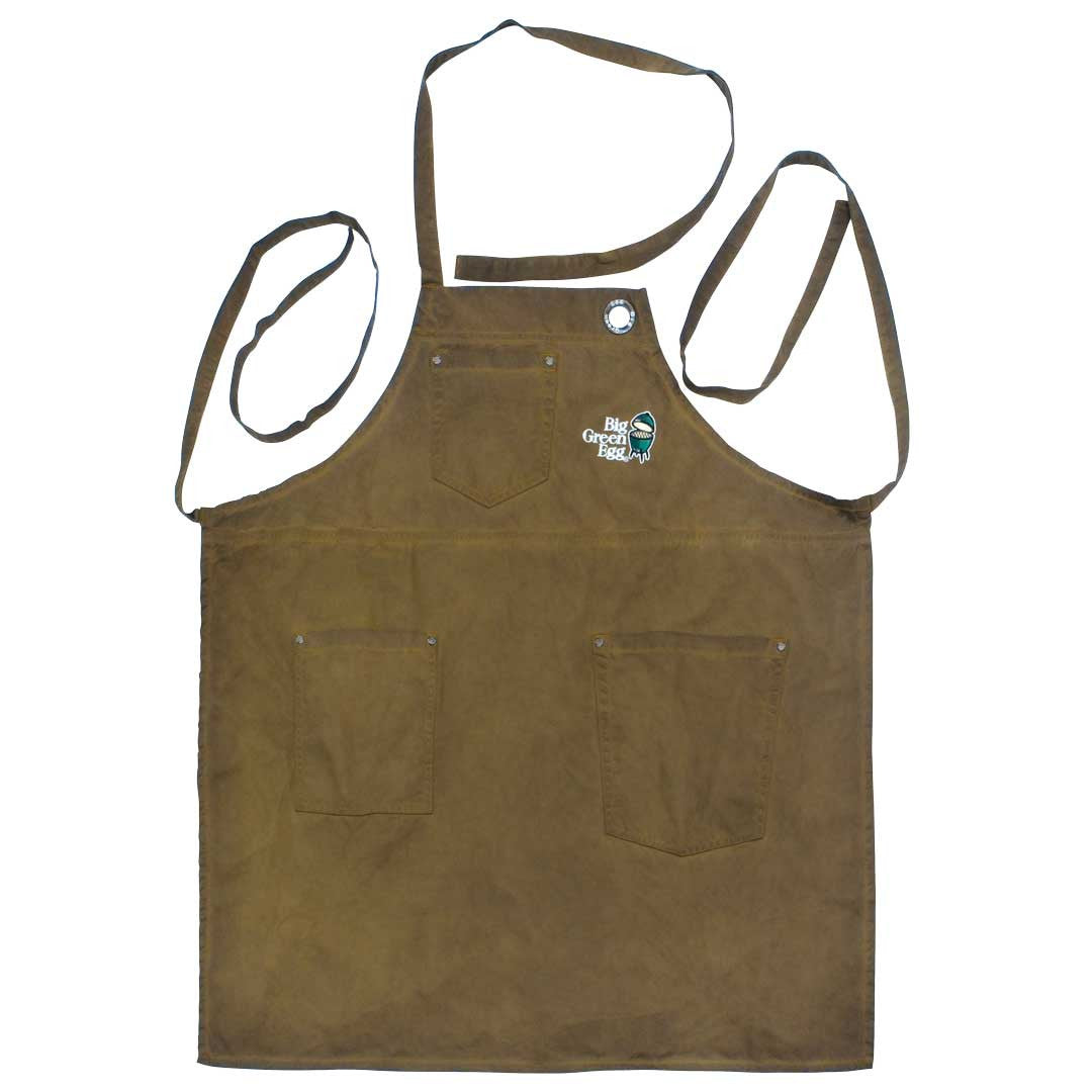 BIG GREEN EGG -  BGE  Delantal Tela / Fibra Khaki con Logo - 126399