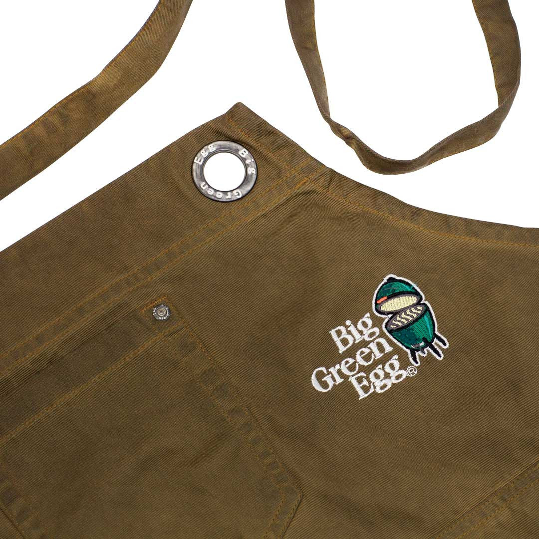 BIG GREEN EGG -  BGE  Delantal Tela / Fibra Khaki con Logo - 126399