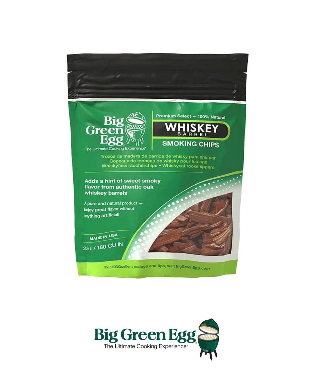 BIG GREEN EGG - BGE Chips Madera de Barril de Whiskey - 131331