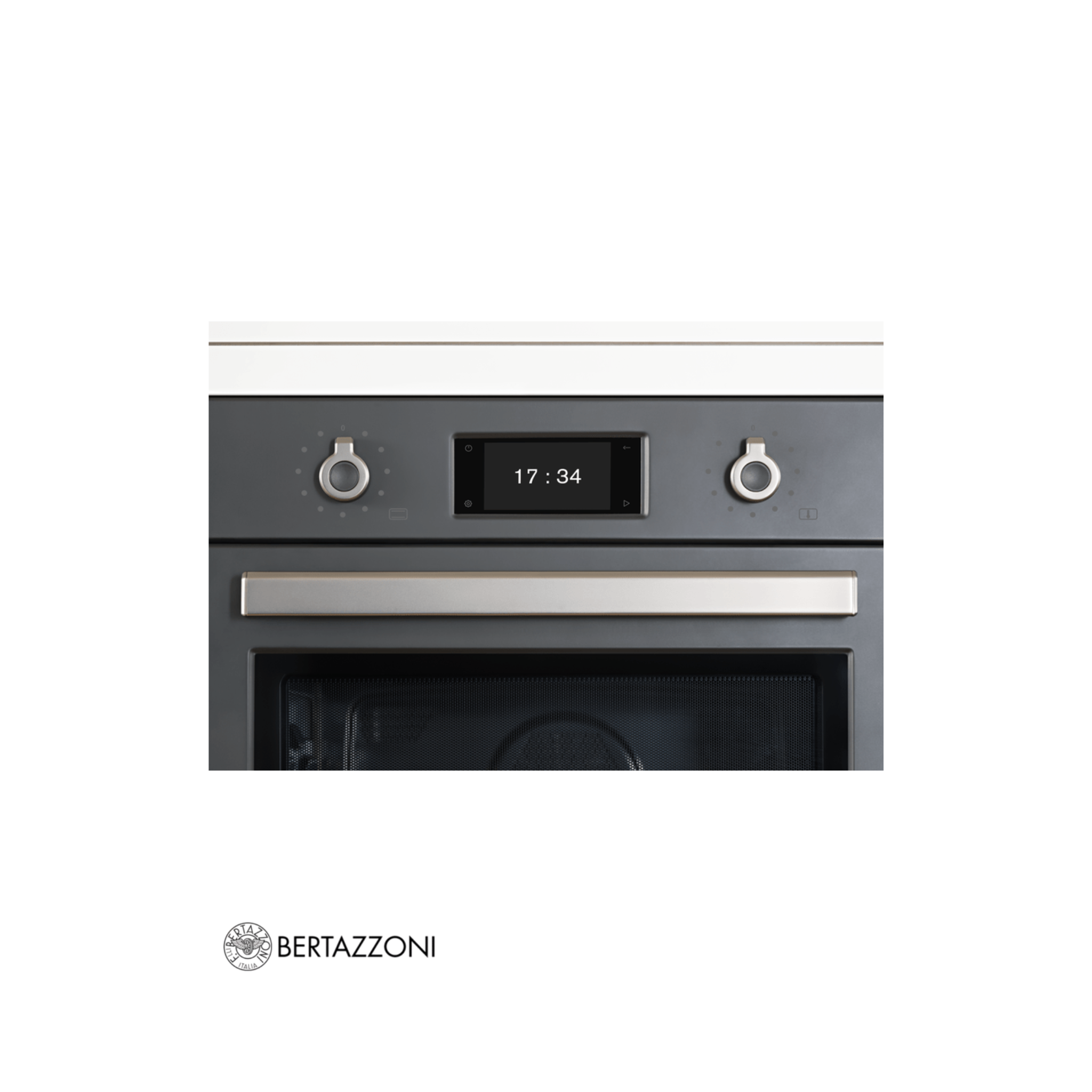 BERTAZZONI - Horno Profesional, Full Vapor, Pirolítico, Pantalla TFT, Asistente de cocción  Color Carbón - F6011PROVPTN/23