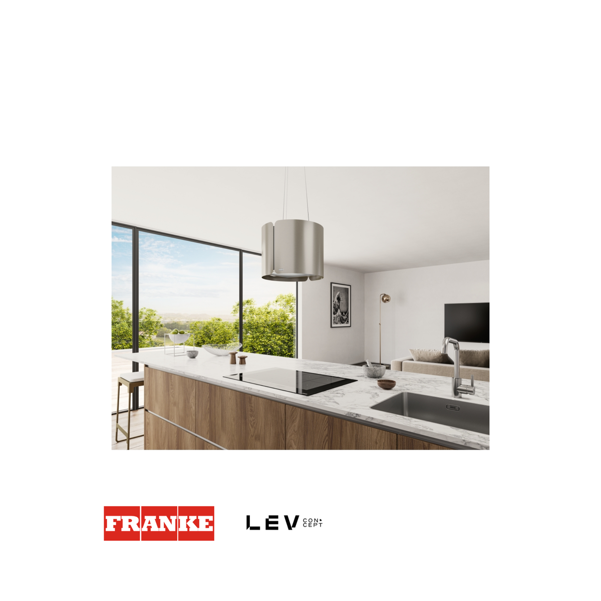 Campana colgante Franke Smart FSMS F42 — Acero inoxidable 90cm