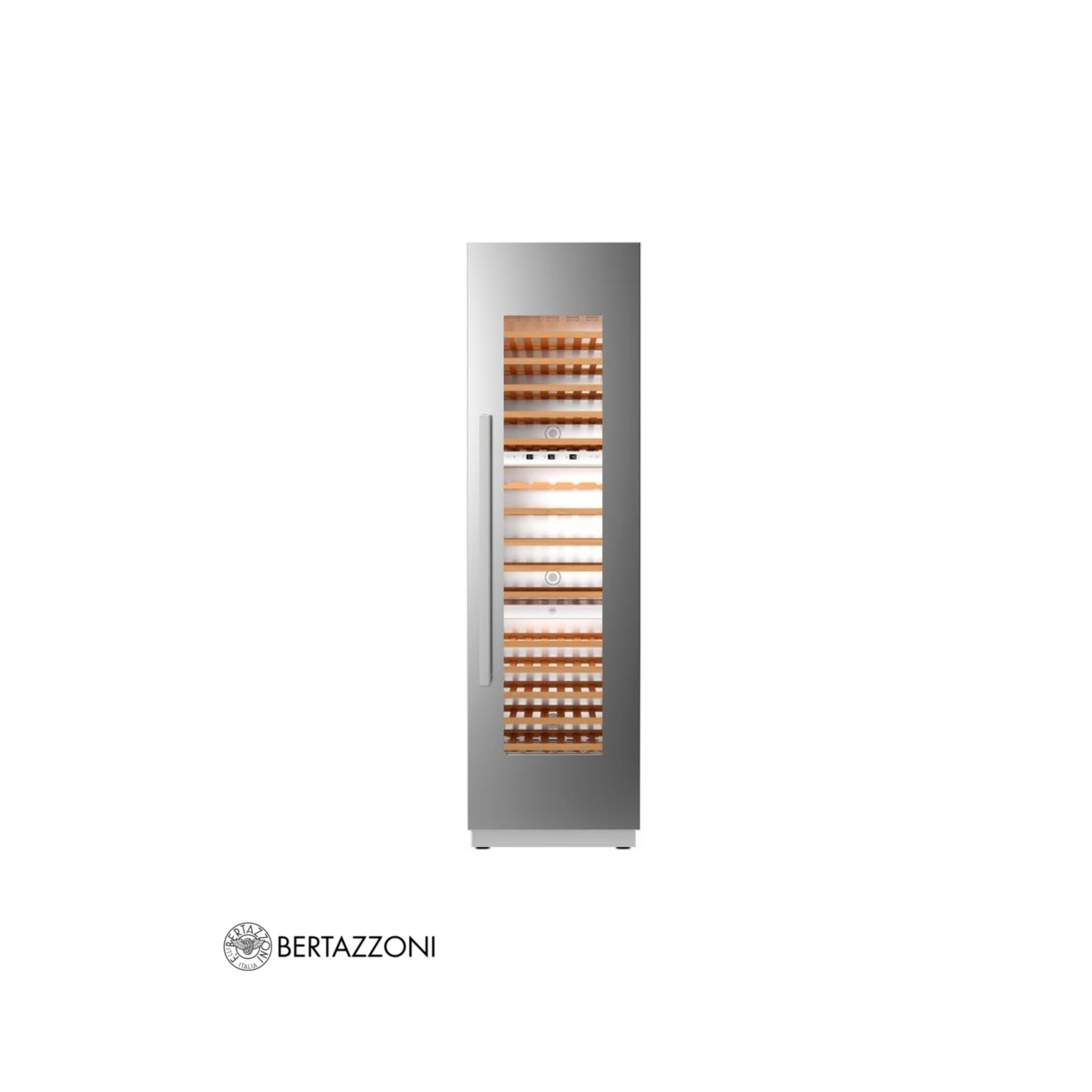 BERTAZZONI - Cava De Vinos 60CM 2 Zonas 80 Botellas - REF24WCBPNV