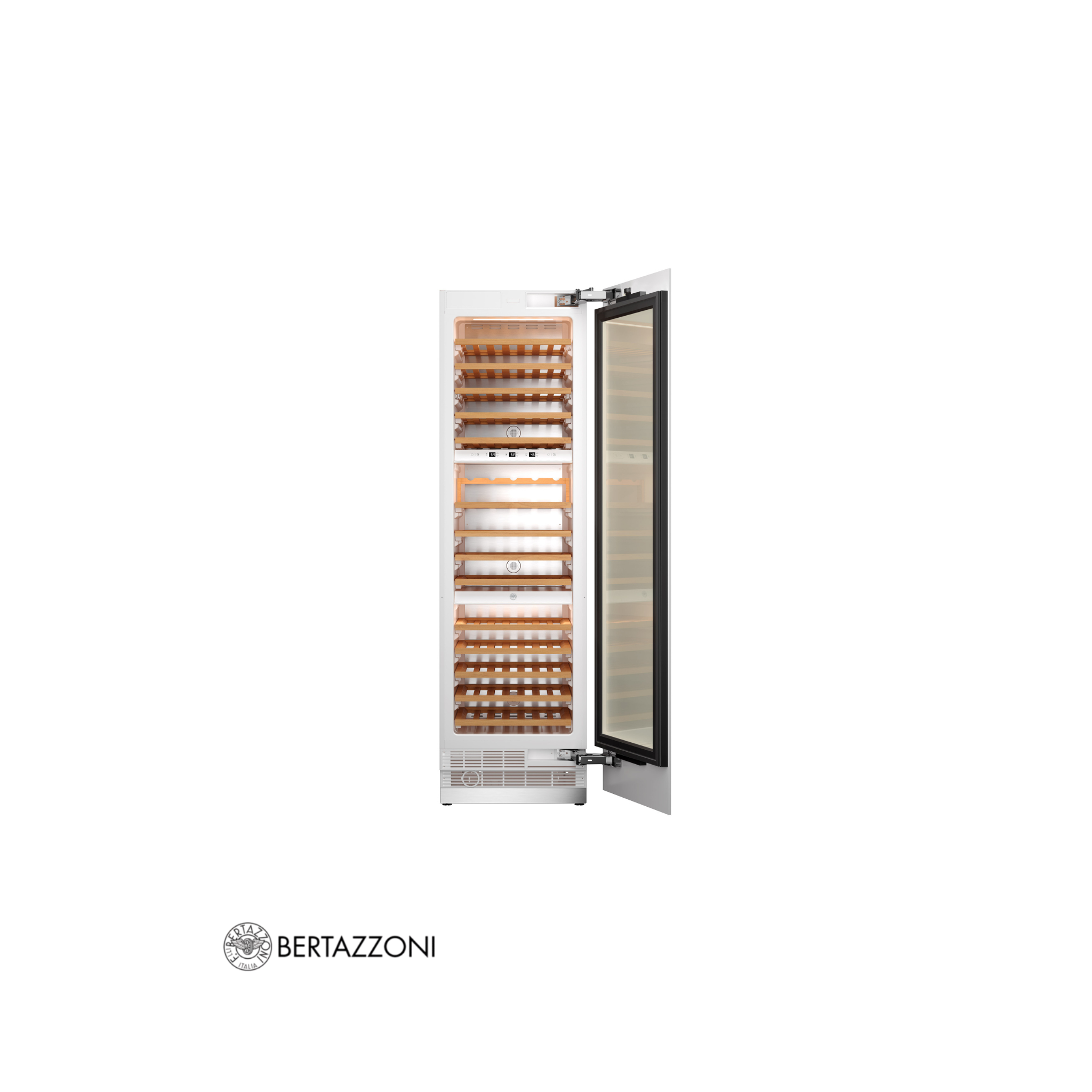 BERTAZZONI - Cava De Vinos 60CM 2 Zonas 80 Botellas - REF24WCBPNV